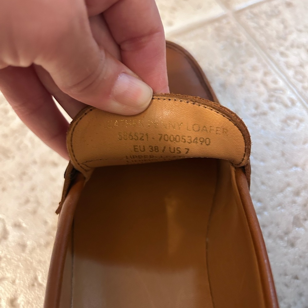 NWT Banana Republic NAVARRE PENNY LOAFER Cognac Leather Loafers Women Size 7 - Picture 12 of 14